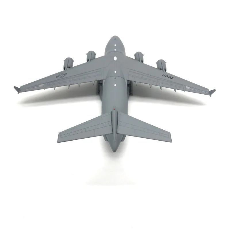 US Airplane C-17 1/200 Scale Model Transport Aircraft Jet United States Resembling Alloy With Landing Gear Metal Fighter Display