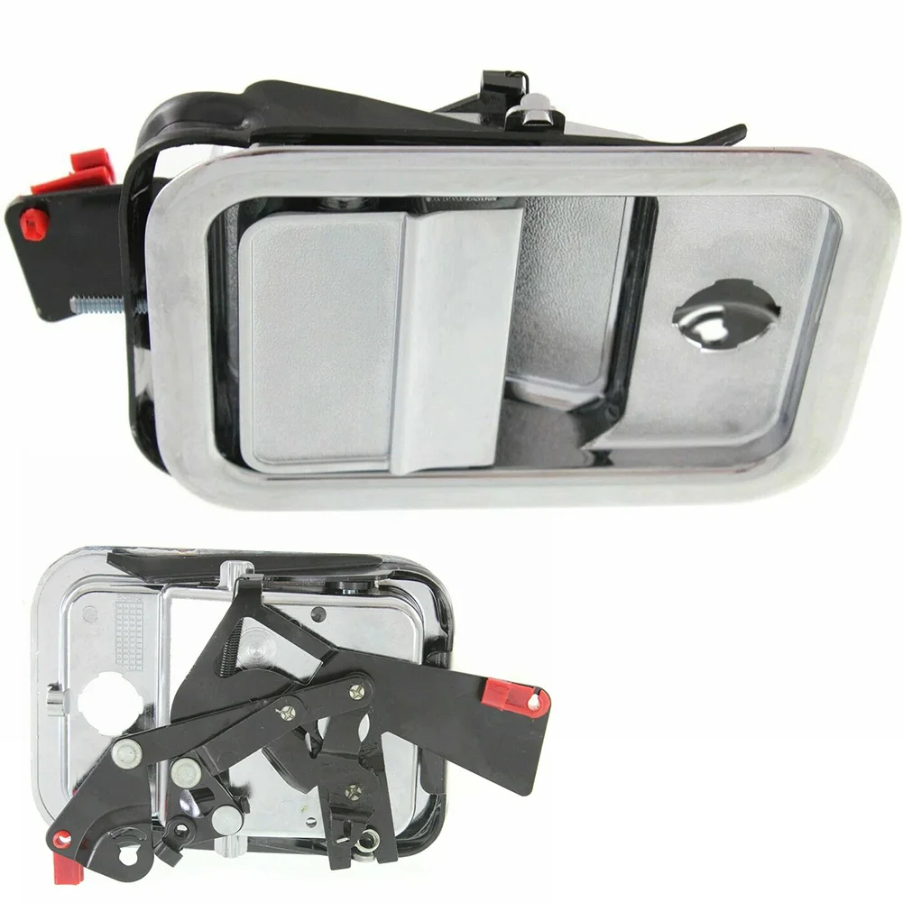 Manija de Puerta Delantera Derecha para Freightliner Columbia 2003-2014 A1842228003, ABS Metálico en Color Negro Plateado