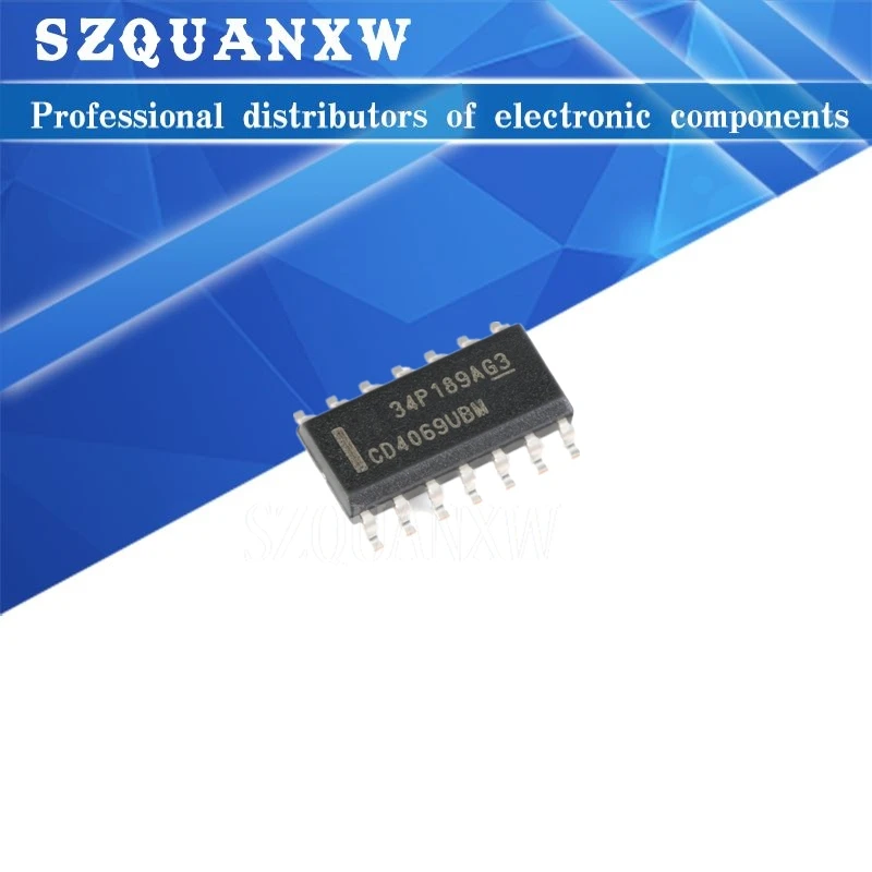 10PCS CD4069UBM SOP-14 CD4069 CD4069BM 4069 SOP14 SMD New and Original IC Chipset