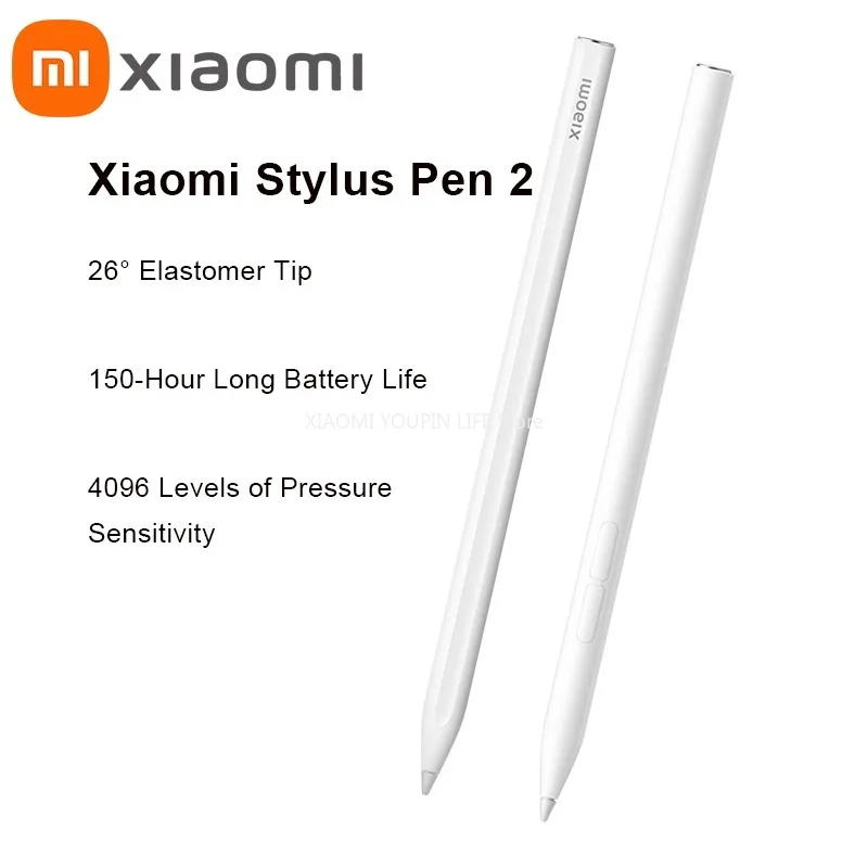 

Xiaomi Stylus Pen 2 240Hz Low-Latency Stylus Draw Writing Screenshot Tablet Smart Pen For Mi Pad 5 / 6 / 5 Pro / 6 Pro Gift-CN