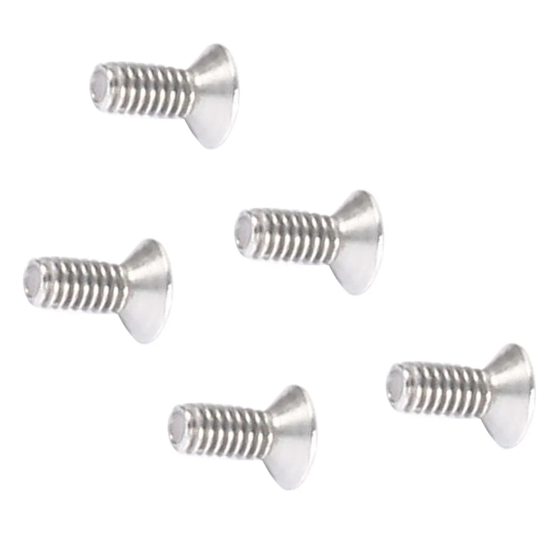Viti per bulloni piatti svasati esagonali in acciaio inossidabile 304HC da 100 pezzi M2x5mm