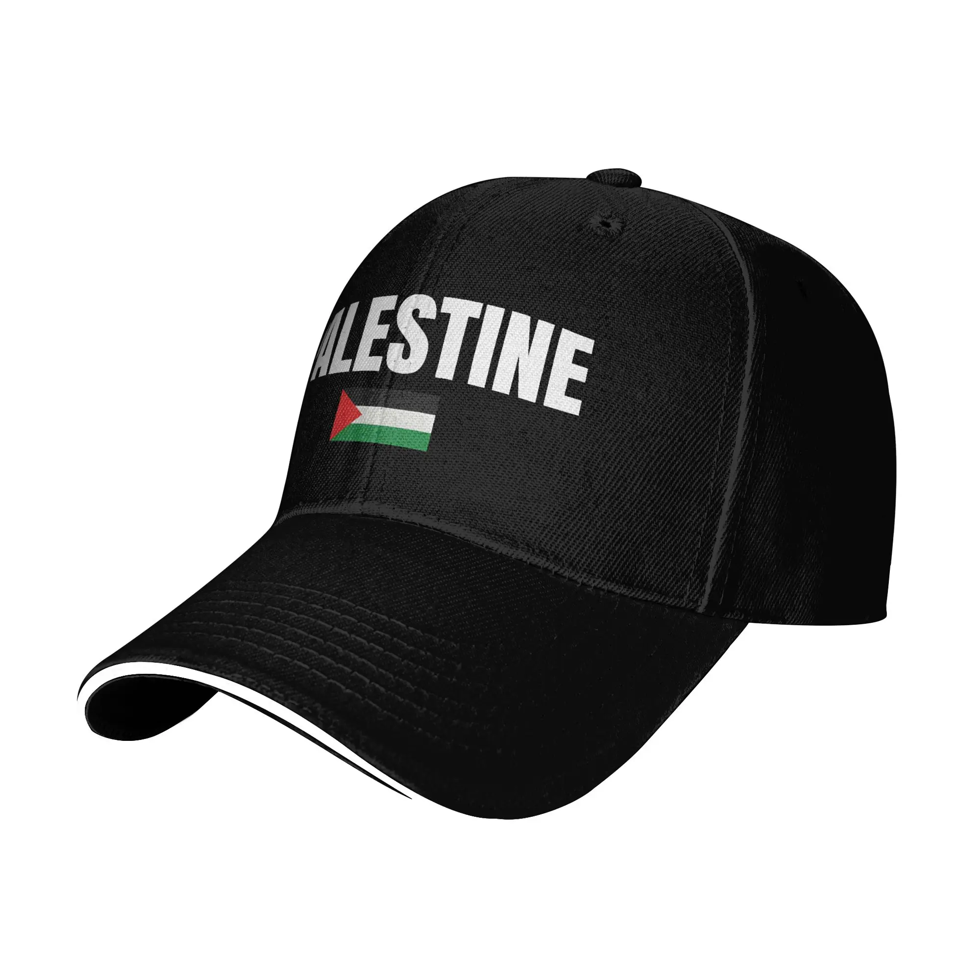 Palestine Flag Baseball Cap  Kpop Rock Sun Visor Trucker Hat Men Adult Casual Custom Logo Baseball Caps view 3