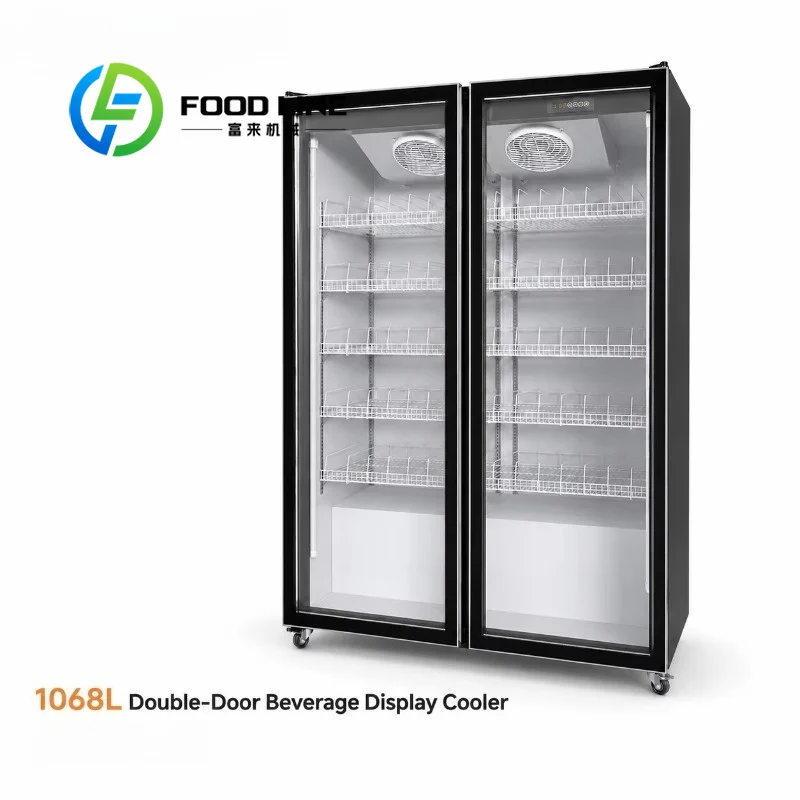 Countertop Beverage Display Refrigerator, Compact Space‑Saving Design, Clear Glass Window, Ideal For Coffee Shop Dessert Store