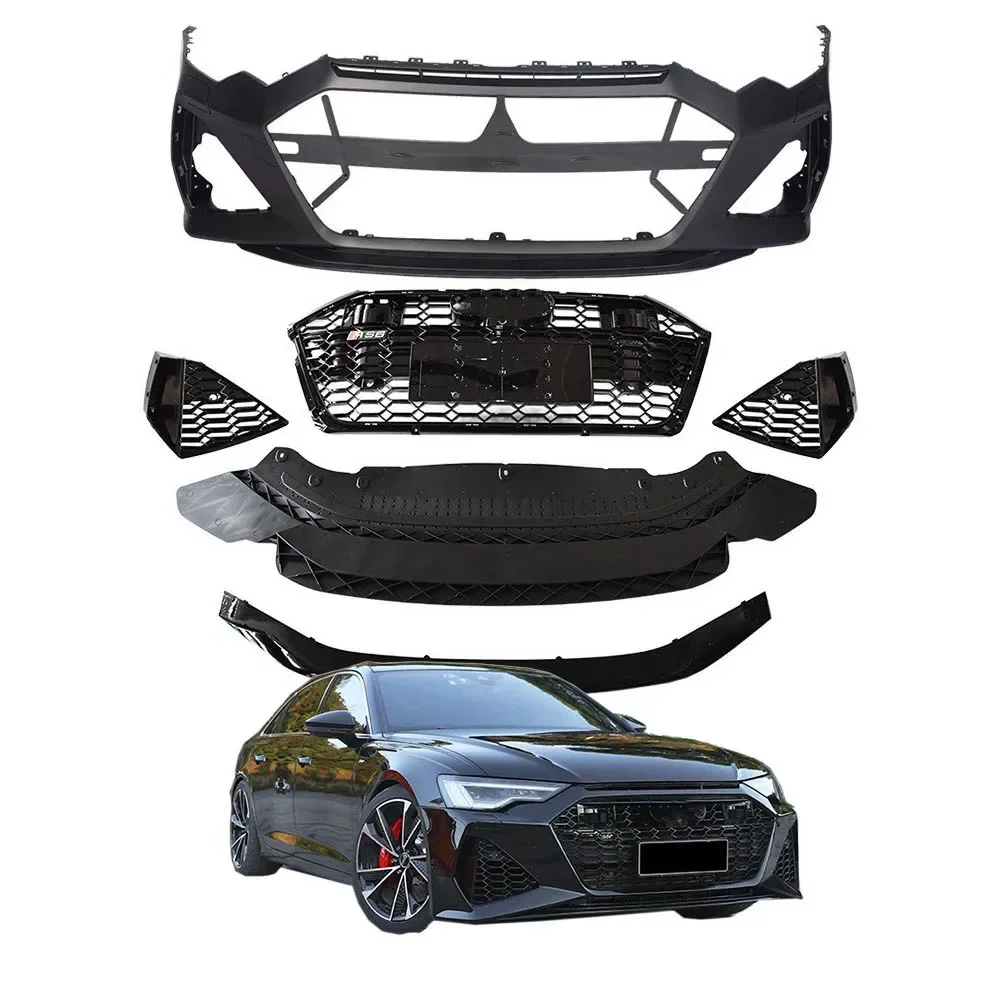 

A6 S6 C8 4K Front bumper for audi facelift RS6 C8 Car bumper A6 S6 C8 4K car bodykit 2018 2019 2020 2021