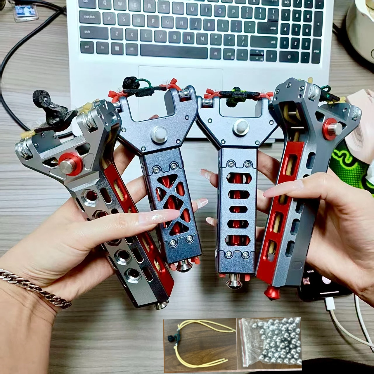 All Aluminum Alloy CNC Automatic Loading Rapid Fire Magnetic Suction Resistant User Portable Competitive Hunting Tool