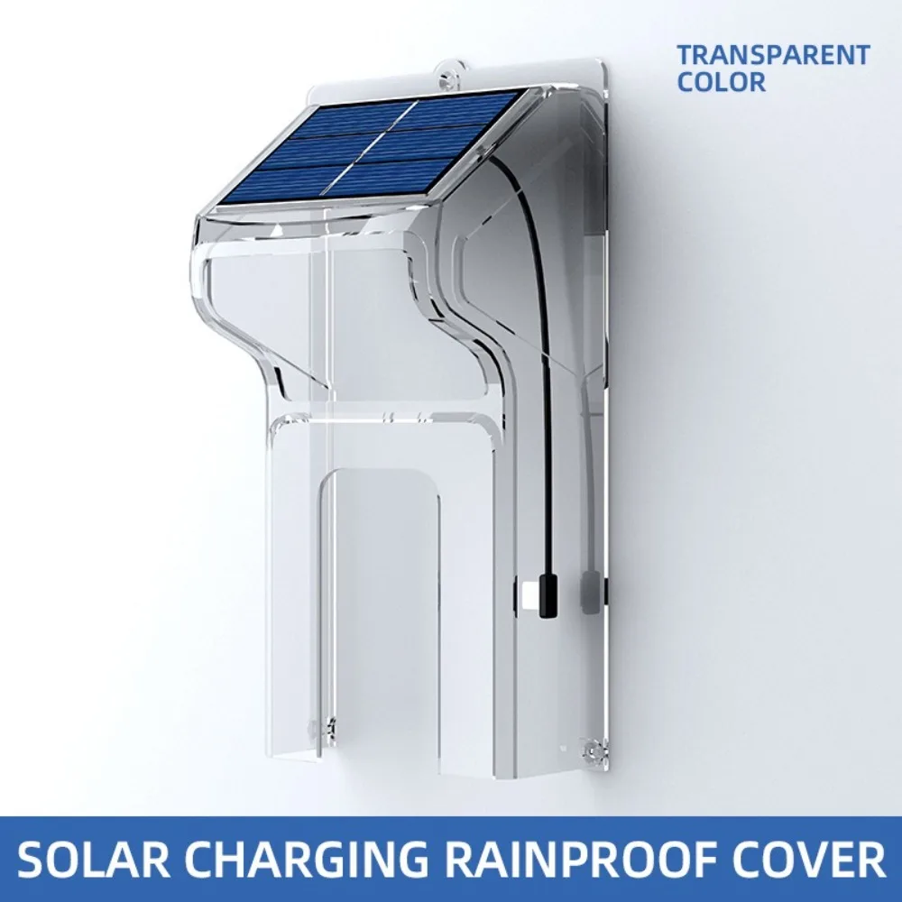 New Waterproof Doorbell Rain Cover Solar Dustproof Doorbell Sun Protecter Plastic Ring Button Protector Outdoor