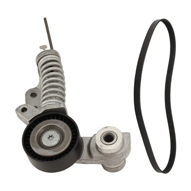 

ABQB-For Volvo S60 S90 XC60 XC90 V40 V90 New Auxiliary Belt Kit 31480362 31430187 Generator Belt Tensioner