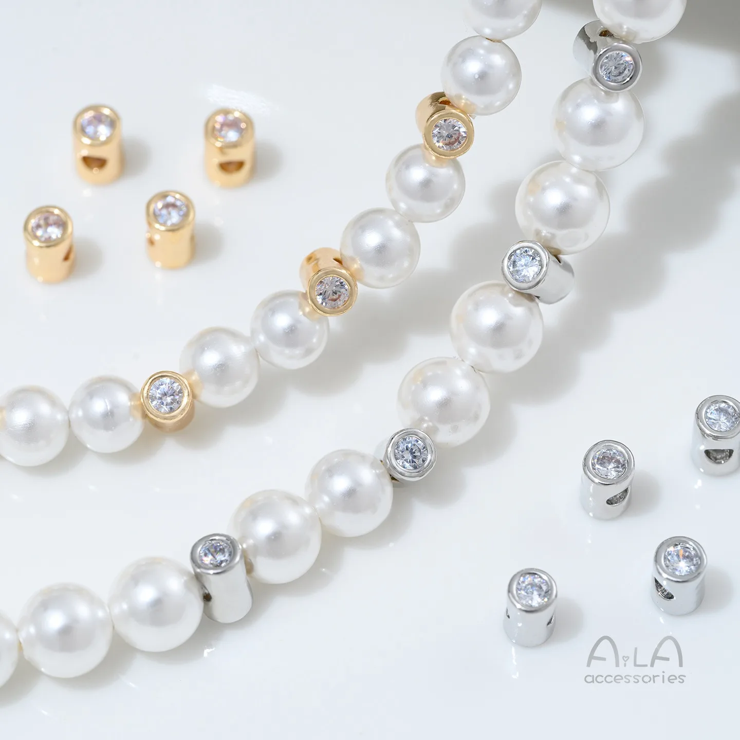 

Медные бусины с позолотой 14K и цирконами, цилиндрические, со сквозным отверстием, для рукоделия, DIY, для браслетов и ожерелий, аксессуары