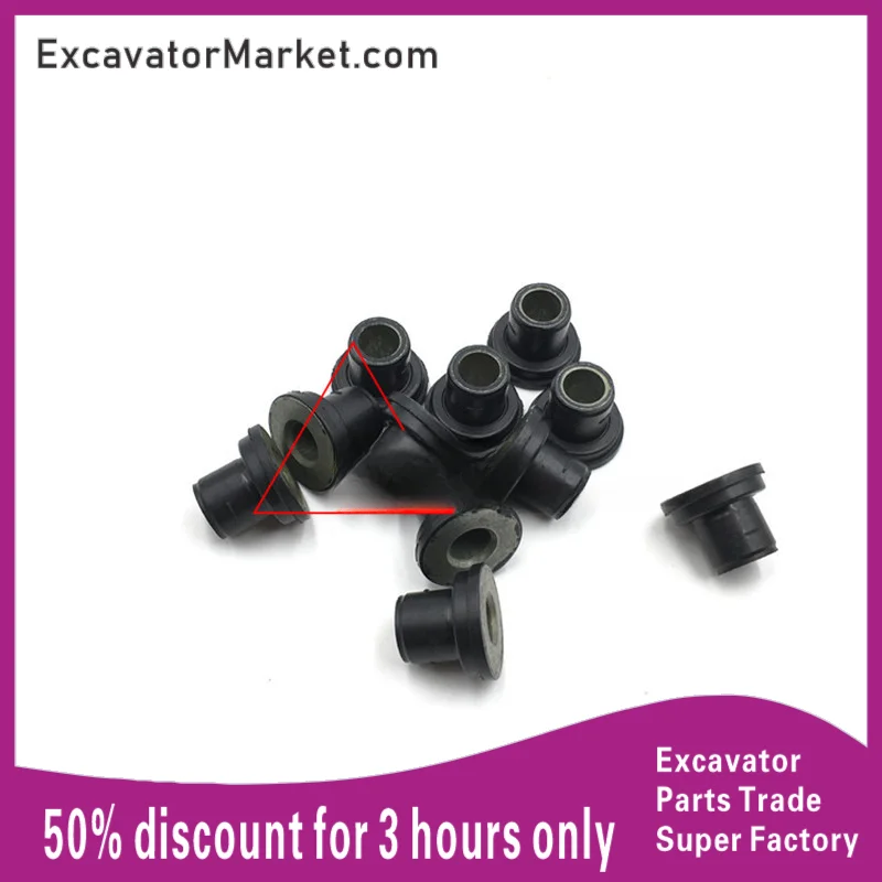 Excavator Spare Sumitomo Kaisi Hitachi Valve Screw Rubber Pad 4hk1/6hk1 Engine Valve Cover Screw Rubber Particle