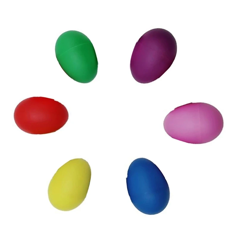 F1FD Eggs Shakers Colorful Eggs Colorful Maracas Eggs Musical Eggs Plastic Eggs Kids Toddler Gifts DIY Painting Musical Toy