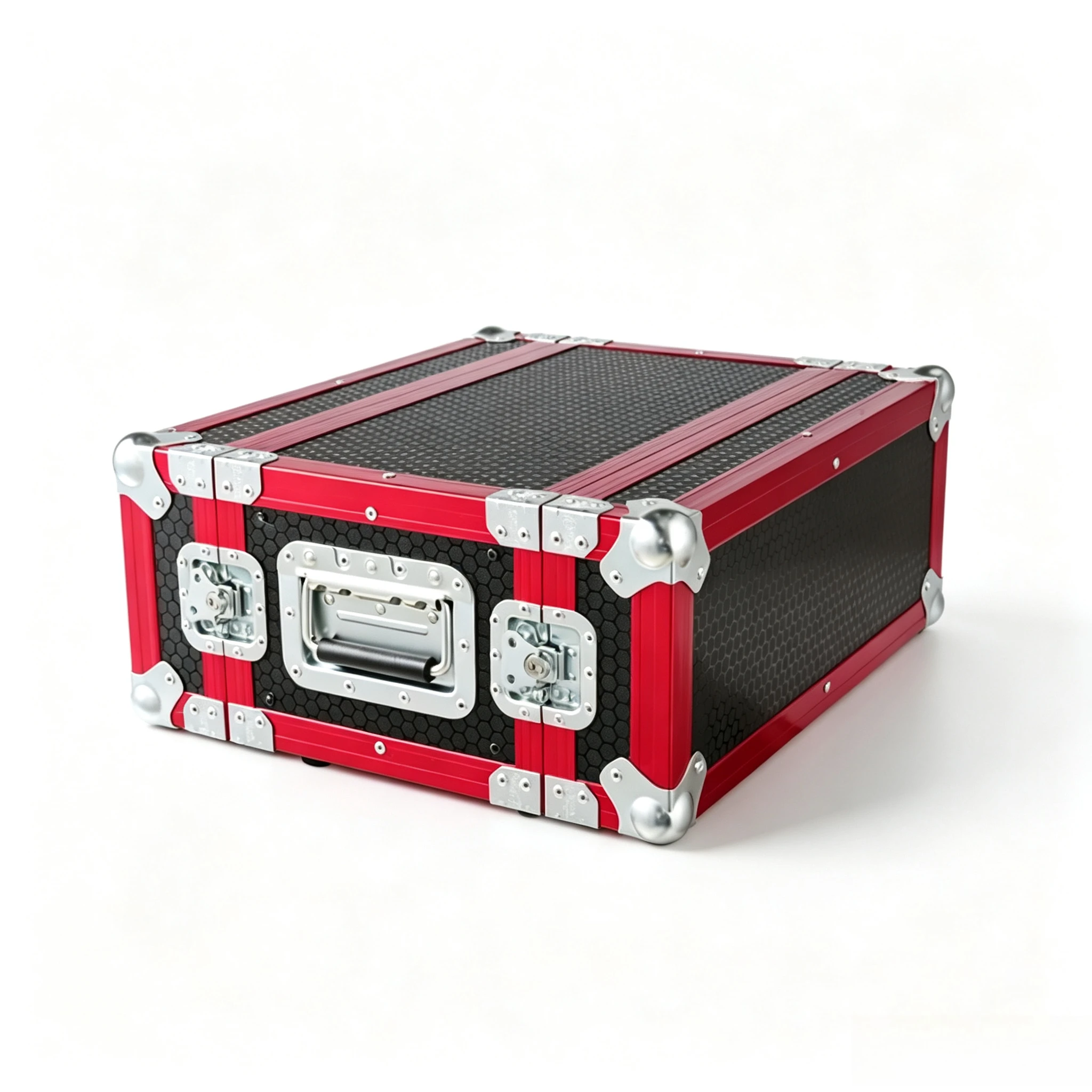 Portable 3U Wireless Microphone Flight Case Shockproof Protective Storage Box For Outdoor Stage Travel Performance