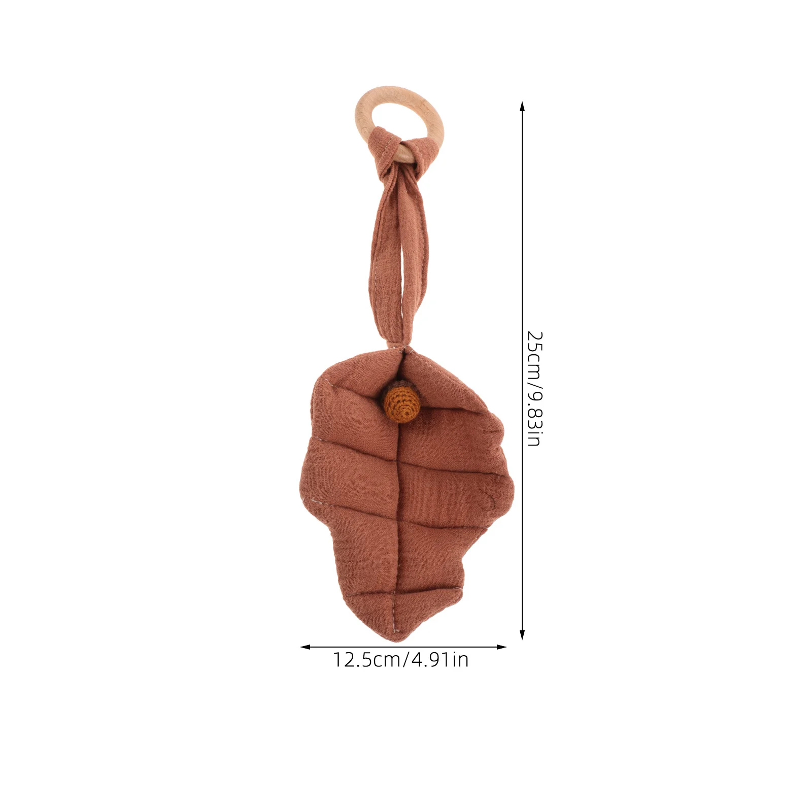 Leaf Pendant Baby Stroller Hanging Ornament Newborn Infant Bed Mobile Soothing Pendant Teething Hanging Crib Accessory Stroller