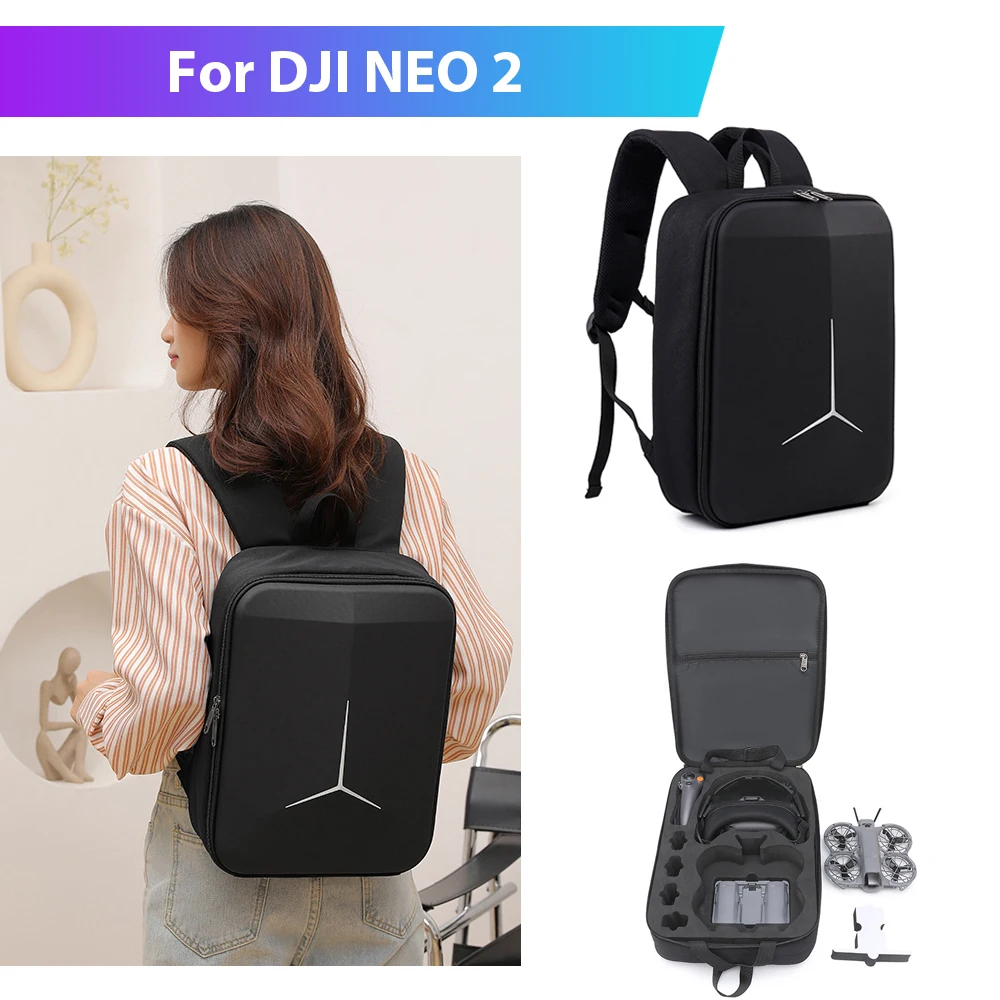 Wasserdichte PU-Leder Tragetasche Für DJI NEO2 – Kompakte Schutztasche Mit Passgenauer Form (schwarz)