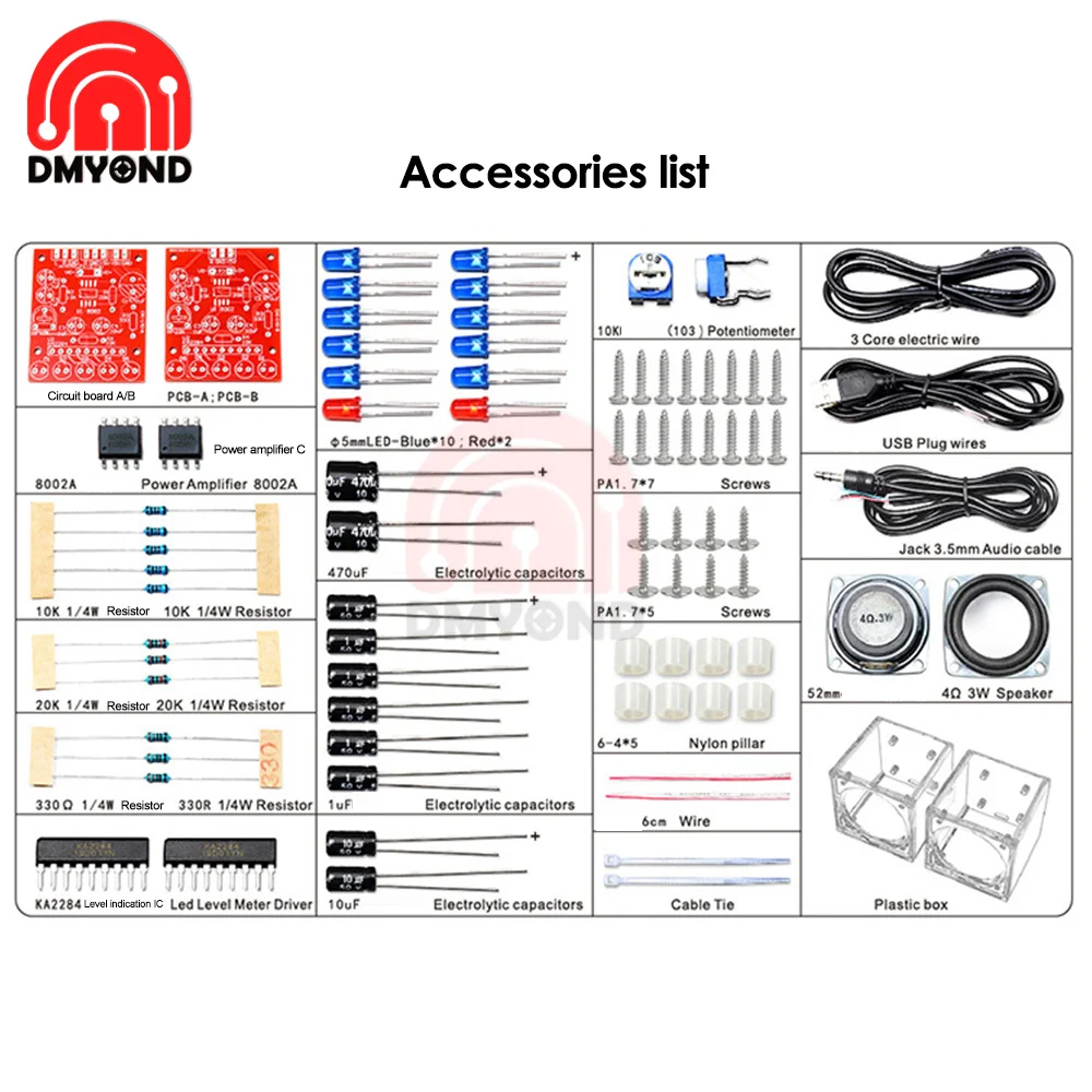 Kit de producción de altavoz BL portátil, piezas electrónicas de bricolaje, piezas de altavoz transparentes, accesorios de entrenamiento de soldadura, piezas de Audio DIY