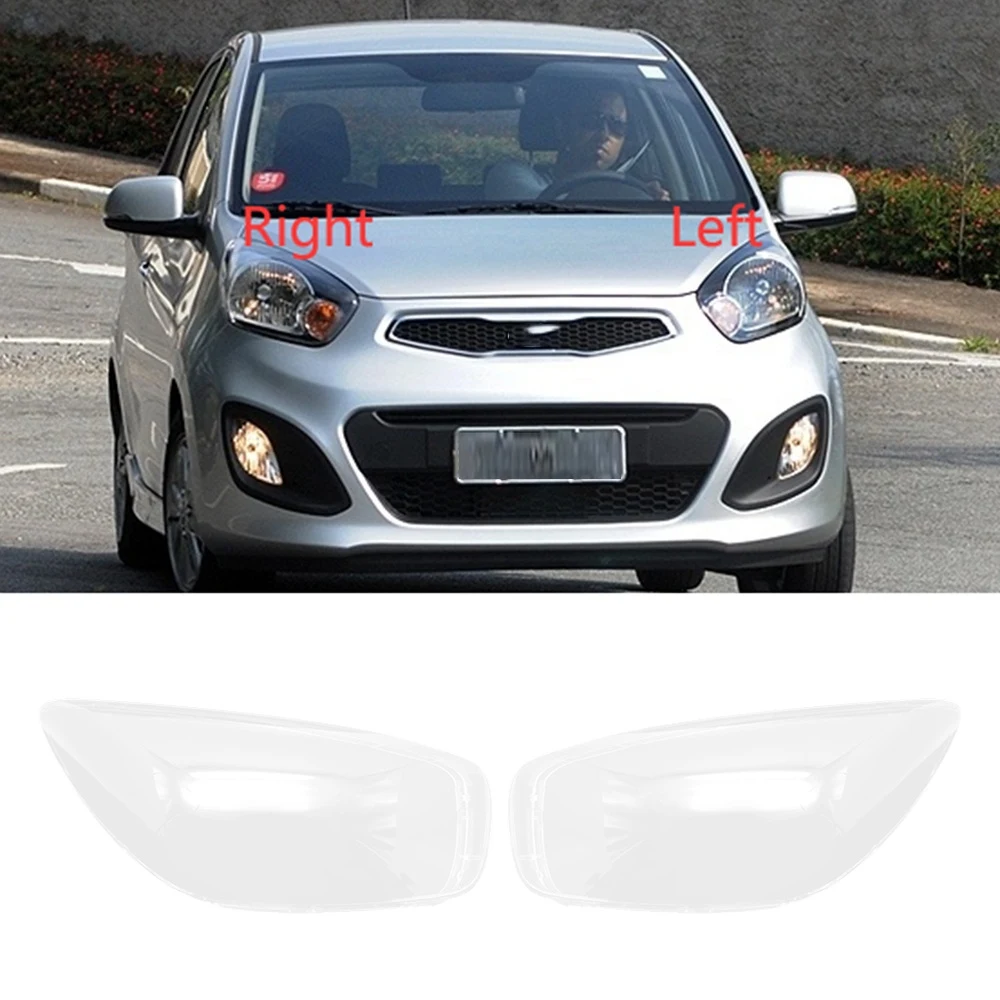 

For KIA Picanto 2012 2013 2014 2015 Right Headlight Shell Lamp Shade Transparent Lens Cover Headlight Cover