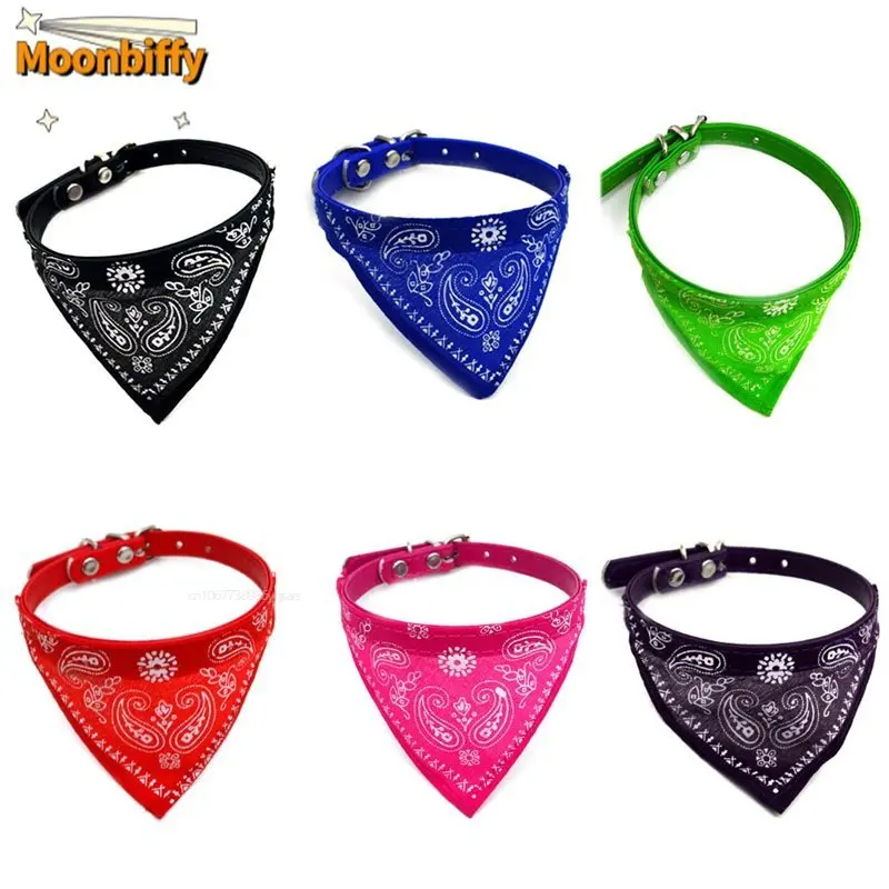 2023 New Fahsion Small Dog Scarf Adjustable Pet Cat Collars Scarf Neckerchief Necklace Trigon Pet Accessories Dog Items Perros