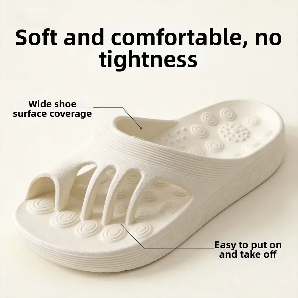 Improvement of Toe Valgus Five-Toe Slippers Arch Support Massage Split-Toe Flip Flops Five Toe Separation Thick Sole - view 5