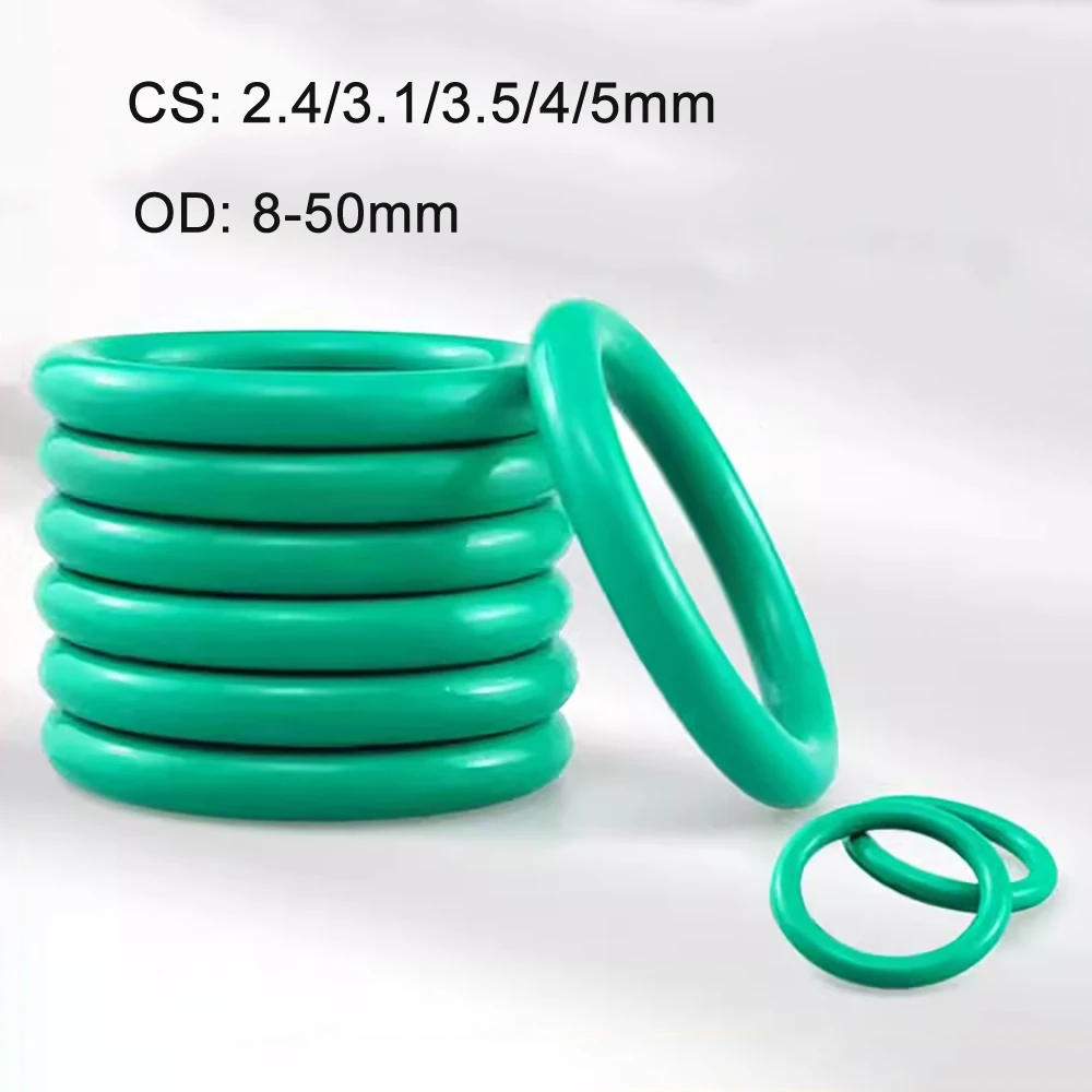FKM Fluorine Rubber O Ring CS 2.4-5mm OD8-50mm High Temperature Oil Proof Auto Engine Fitting Mechanical Waterproof Sealing Gask