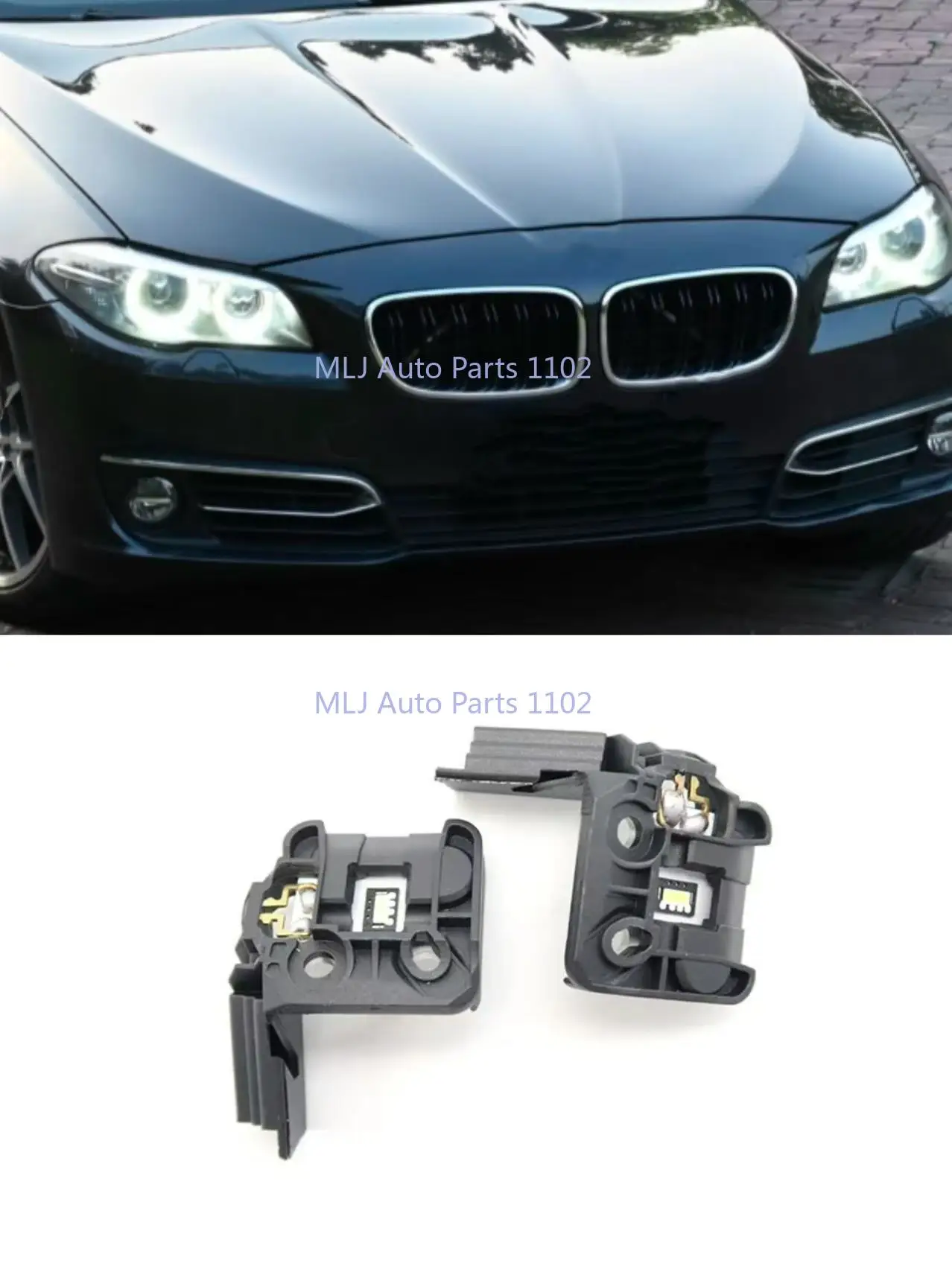 

Дневные ходовые огни для BMW 5 серии F10 F18 Белый свет 2010-2013 Балласт Ангельский глаз Модуль источника света Автомобильная фара ЧИП