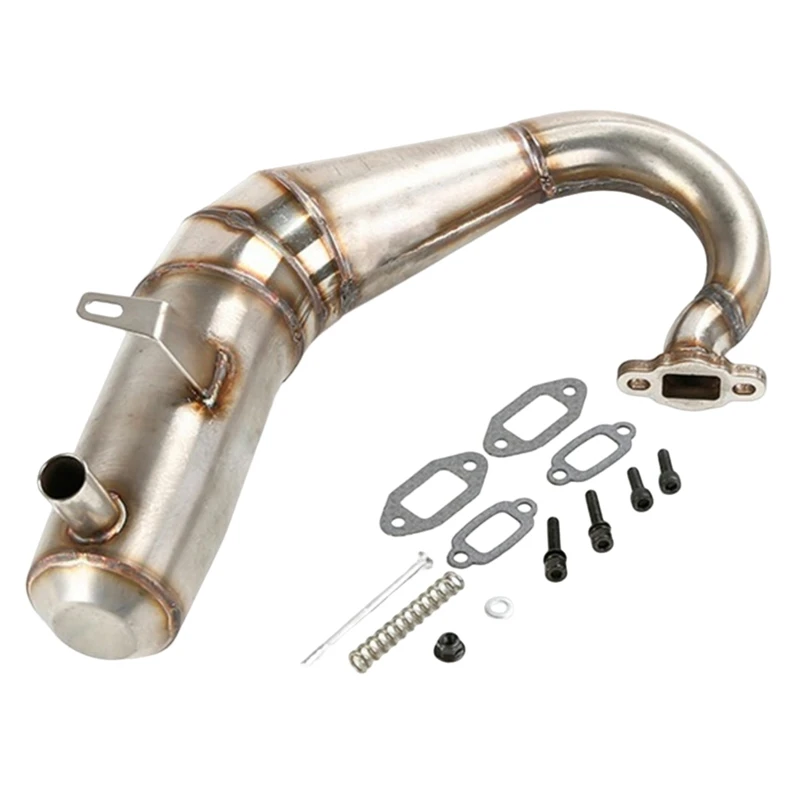 R2 Exhaust Pipe Built-In Silencer Low Sound Kit For 1/5 Losi 5Ive T Rofun Rovan Lt Kingmotorx2 RC Car Accessories