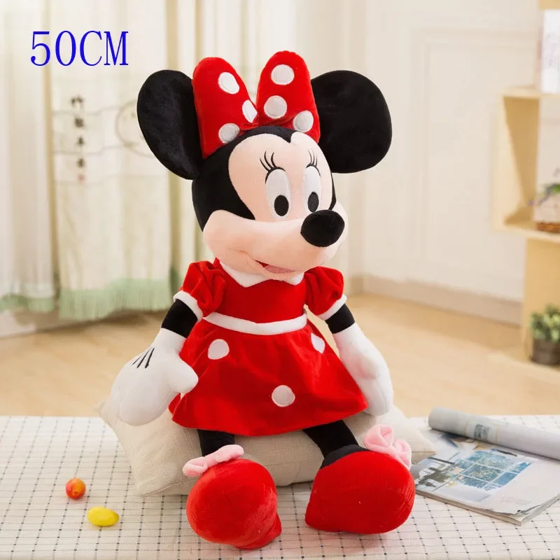 Disney Mickey Mouse Minnie Plüschpuppen Tier Stofftiere Geburtstagsgeschenk Weihnachtsgeschenk für Kinder Niedliche Mickey Minnie präsentiert 8