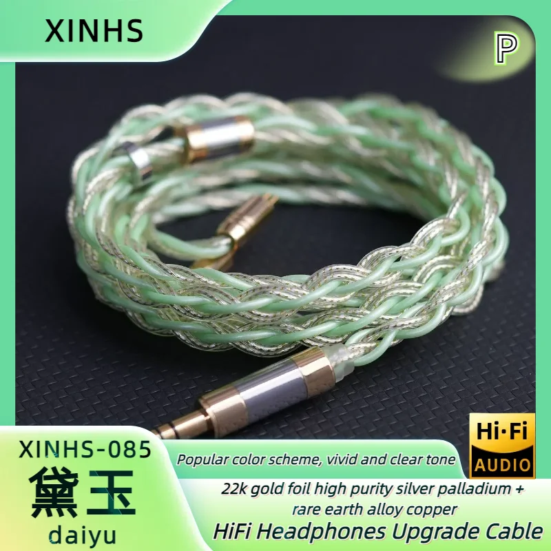 XINHS Daiyu Rare Earth Alloy Copper Mixed 22k Gold Foil High Pure Silver Palladium HiFi Balanced Cable