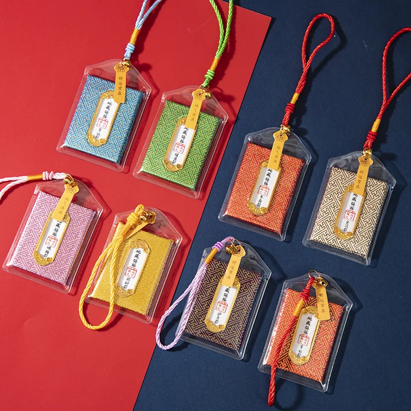 Japanese Prayer Omamori Pray Fortune Beauty Health Safety Lucky Charms Wealth Bag Guard Talisman Pendant Keychain Couple Gift