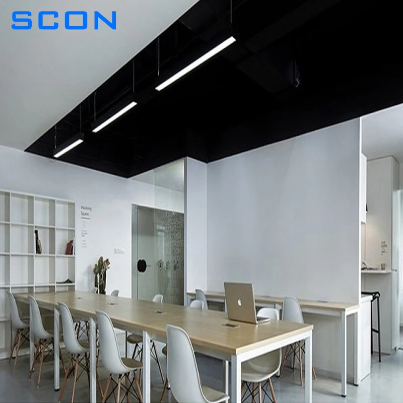 SCON 120cm surface mounted LED line light bar creative linear  long strip office  corridor lamp ceiling & hanging line lamp