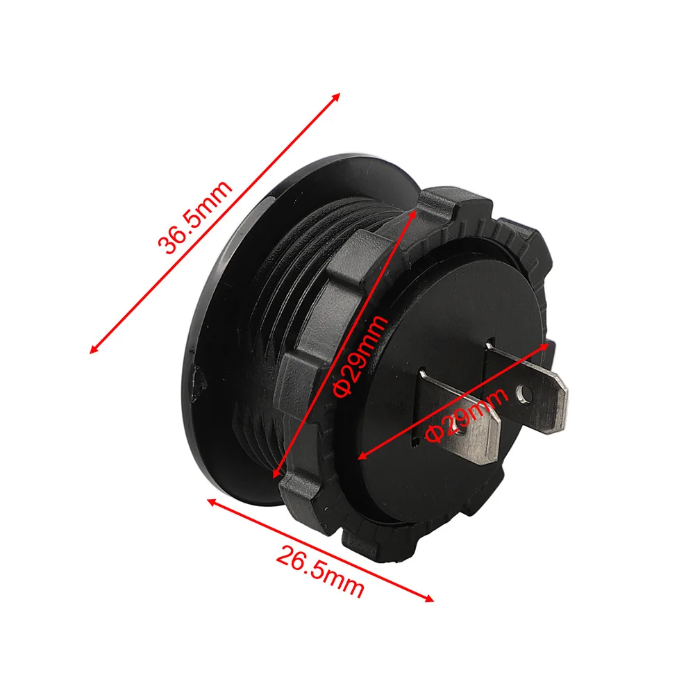2PCS Waterproof Digital LED Voltmeter Meter for DC 12V 24V Automotive Battery Voltage Measurement and Replacement Applications