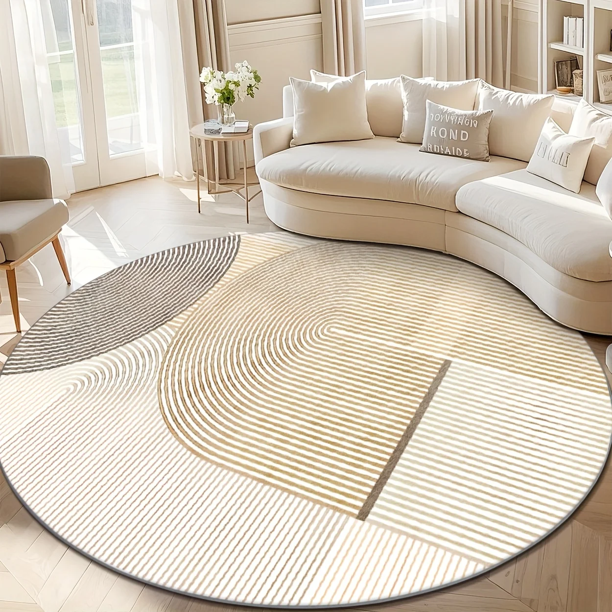Karpet Lantai Grafis Lengkung - Home Decor Retail Stores ulasan dan harga