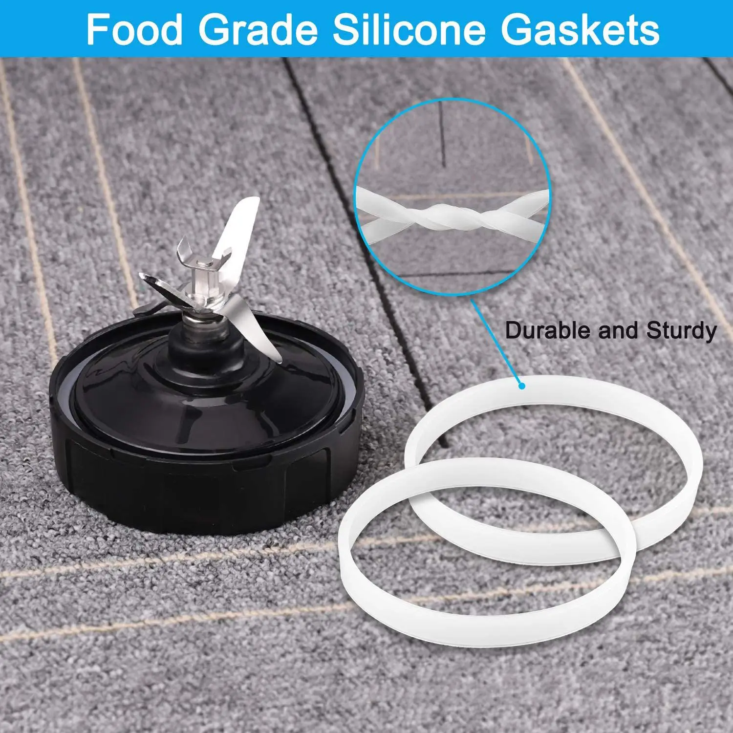 A94E-7 Fin Extractor เปลี่ยนใบมีดสําหรับเครื่องคั้นน้ําผลไม้ 2 Pack 24Oz ถ้วย Spout Lid