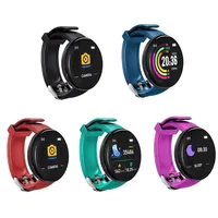 D18 Watch Men Blood Pressure IP67 Waterproofwatch Women Heart Rate Monitor Fitness Watch Sport