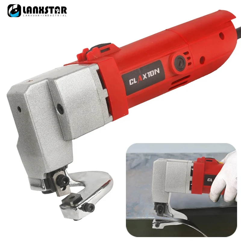 580W Electric Sheet Metal Shear Snip Scissor Cutter Secateurs 2.5mm for Cutting Metal Board Iron Soft Steel Plates