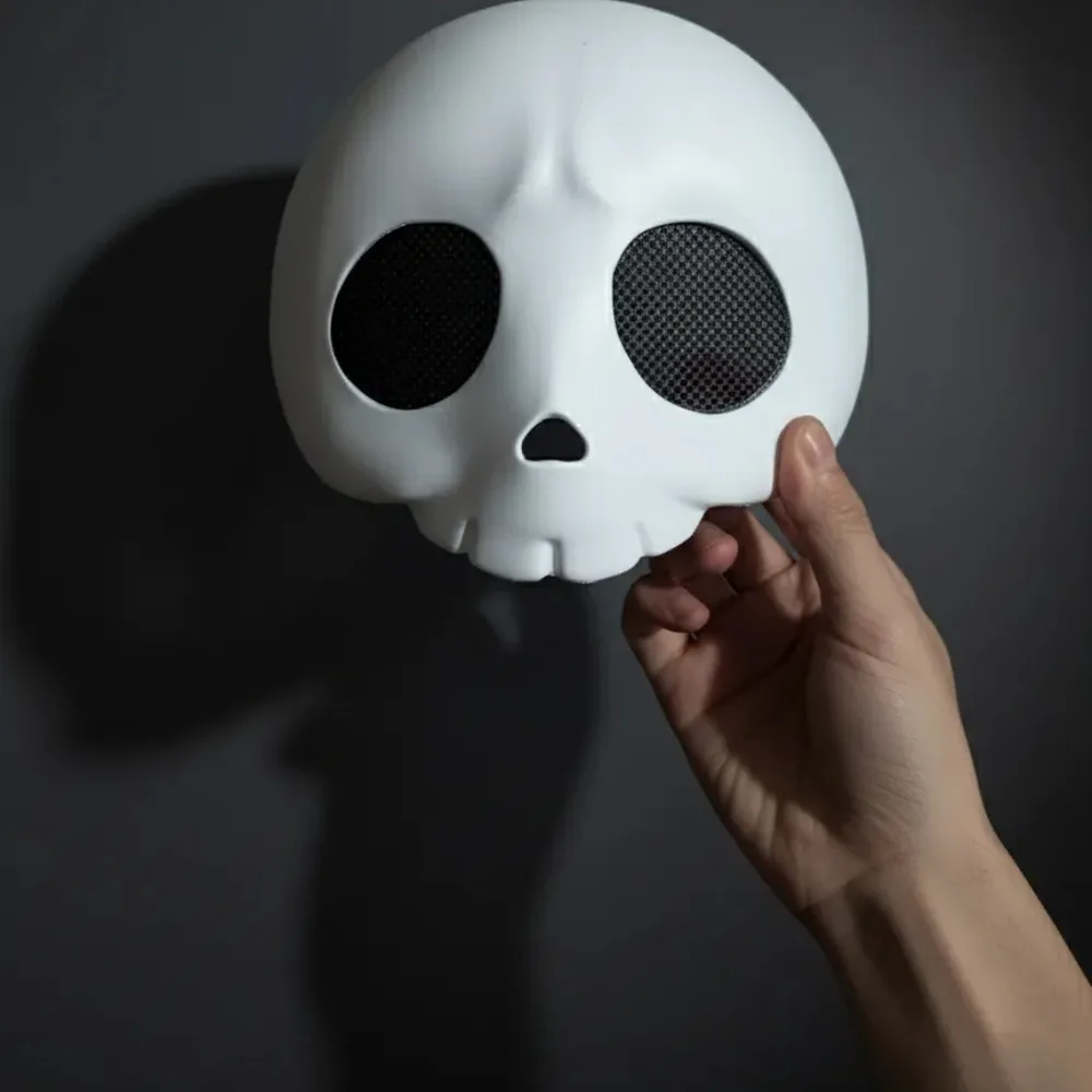 مضحك الإبداعية قناع الجمجمة جاك نصف الوجه تأثيري أنيمي عيد الميلاد حزب ديكور محاكاة ساخرة كرنفال قناع ماردي غرا قناع للرجال النساء #4