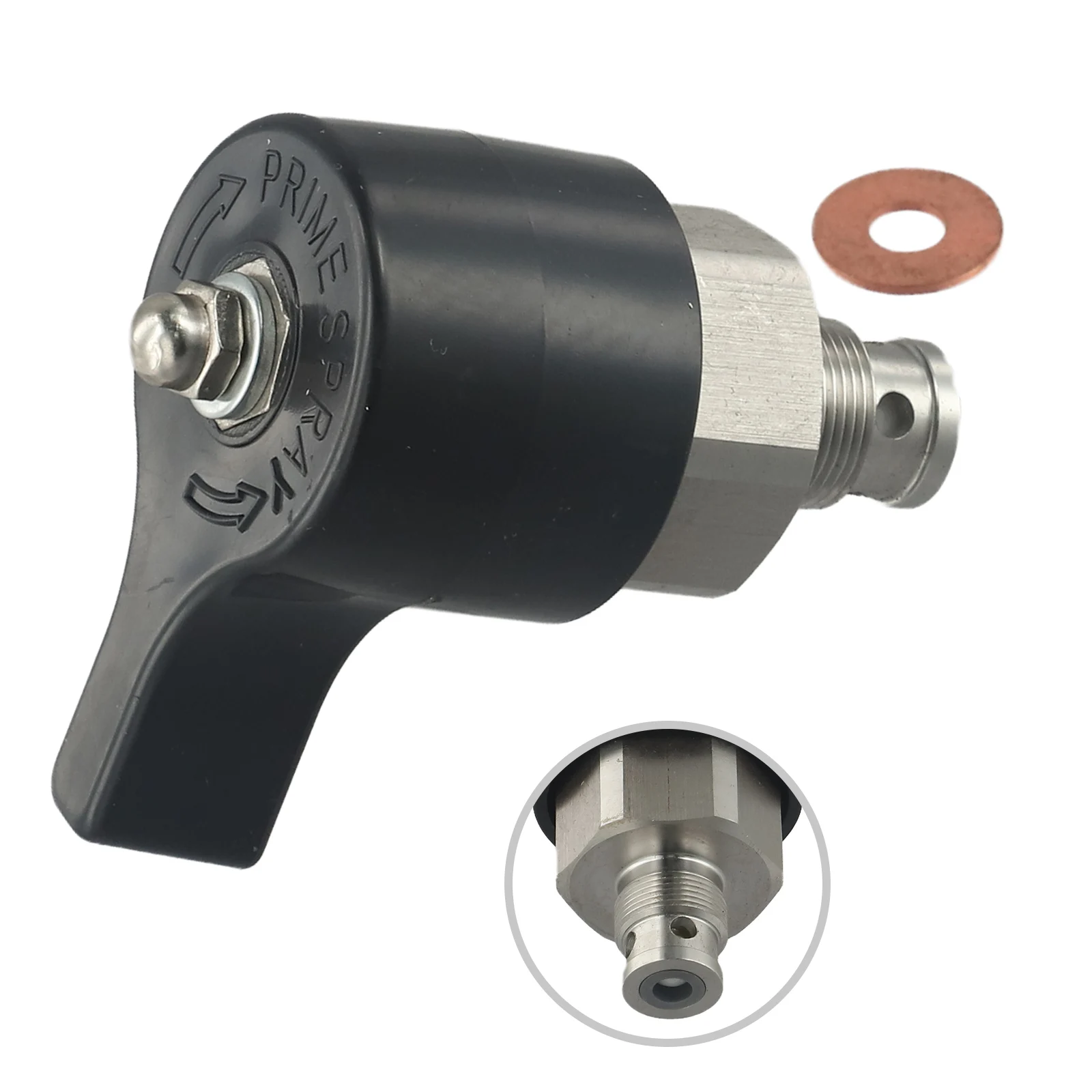 

Stainless Steel Paint Sprayer Drain Valve Replacement for PRIME SWITCH 245103 Fits Sprayer 5900 7900 etc Paint Sprayers