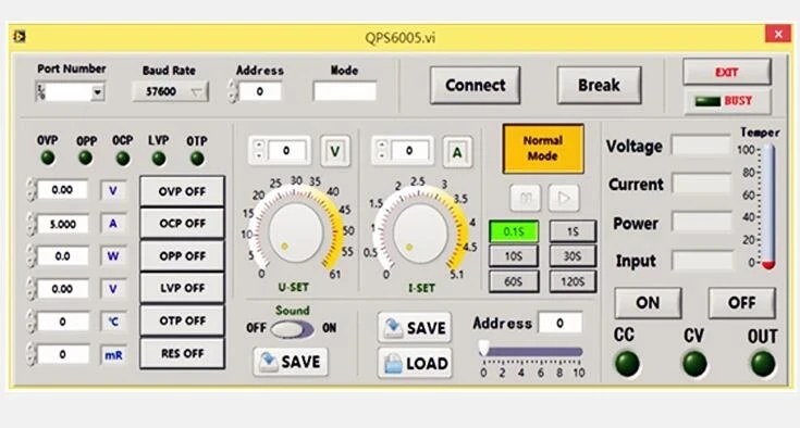 QPS6005S 1,8 inch LCD DC-DC Schritt-down Power Supply module 6-62V Eingang 60V 5A 300w Ausgang Spannung Strom power Zeit + PC software