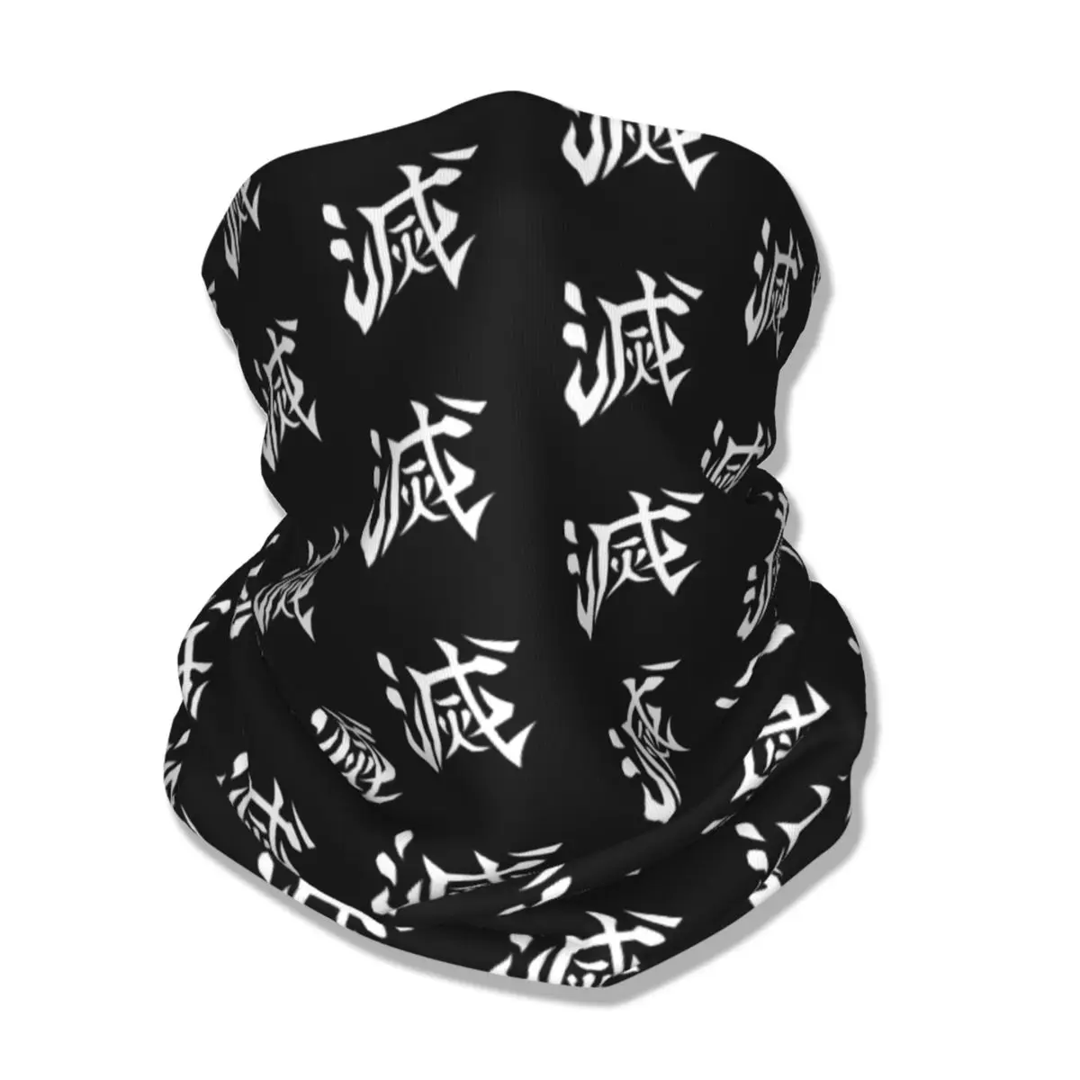 Demon Slayers Corps Destroy Bandana Neck Cover Printed Japanese Anime Nezuko Mask Scarf Warm Cycling Scarf Riding for Men Women