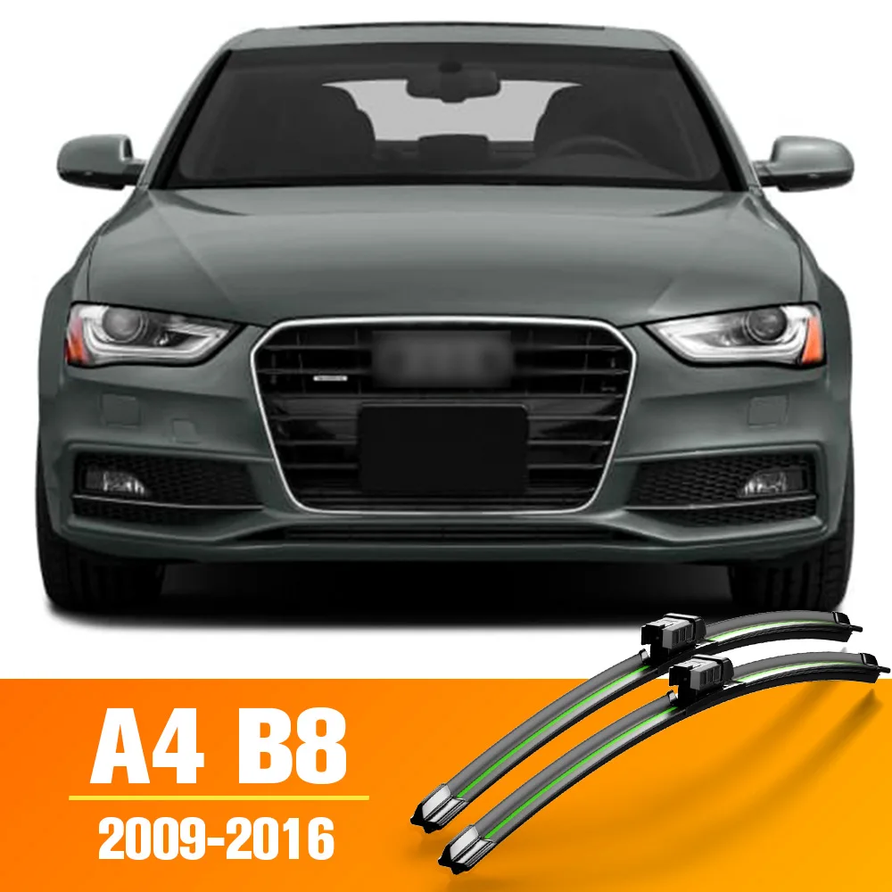 Wiper Front Wiper Blades For Audi A4 B8 2009 2010 2011 2012 2013 2014 2015 2016Windshield Windscreen Window 24\