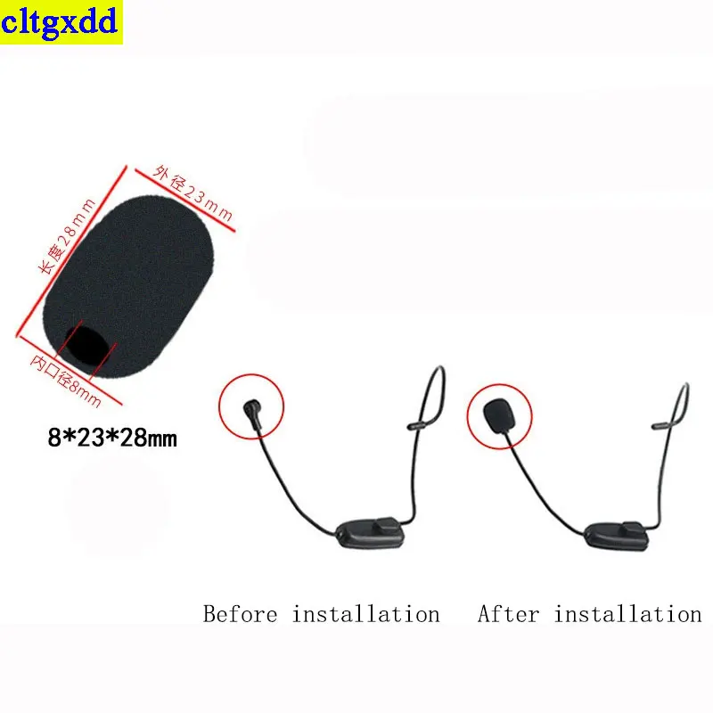 cltgxdd, 2 шт., подходят для микрофона, защитный чехол из пенопласта, губчатый чехол для наушников, противоударный пылезащитный чехол