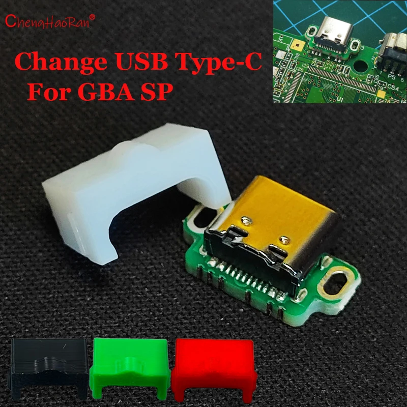 

1set For GBA SP Game Console Sp Conversion Charging Port Gbasp Charging Port Conversion Usb-c Usb Type-c