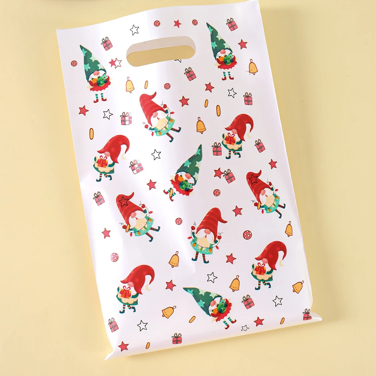 10/20/50 Stück Weihnachtsgeschenktüten 4-Farben-Design Schneemann Süßigkeiten-Partygeschenke für Frohes Neues Jahr 2027 Süßigkeiten-Snack-Verpackungsbeutel – Detail 1