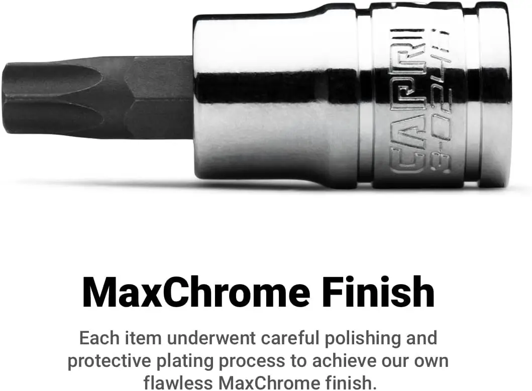 CP30004 30004 S2 Star Torx ومجموعة لقم المقبس الخارجي 35 قطعة، فضي