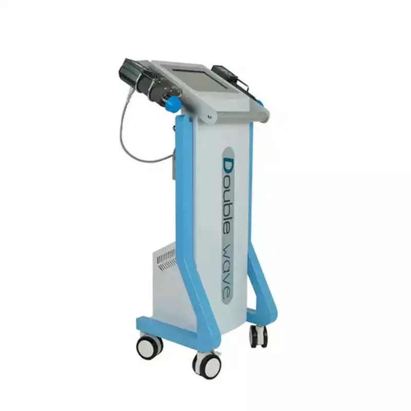 Vertical Double-Head Electromagnetic Pneumatic Shock Wave Pain Rehabilitation Physiotherapy Instrument for Health Care