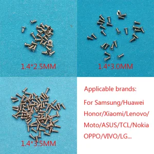 Mobiltelefonschraube nach Samsung, Huawei Honor, Xiaomi, Lenovo, Moto, Asus, TCL, Nokia, Oppo, Vivo, LG, 2,5 mm, 3,0 mm, 3,5 mm, 100pcs 8 Hauptverkäufe von Meizu - №7