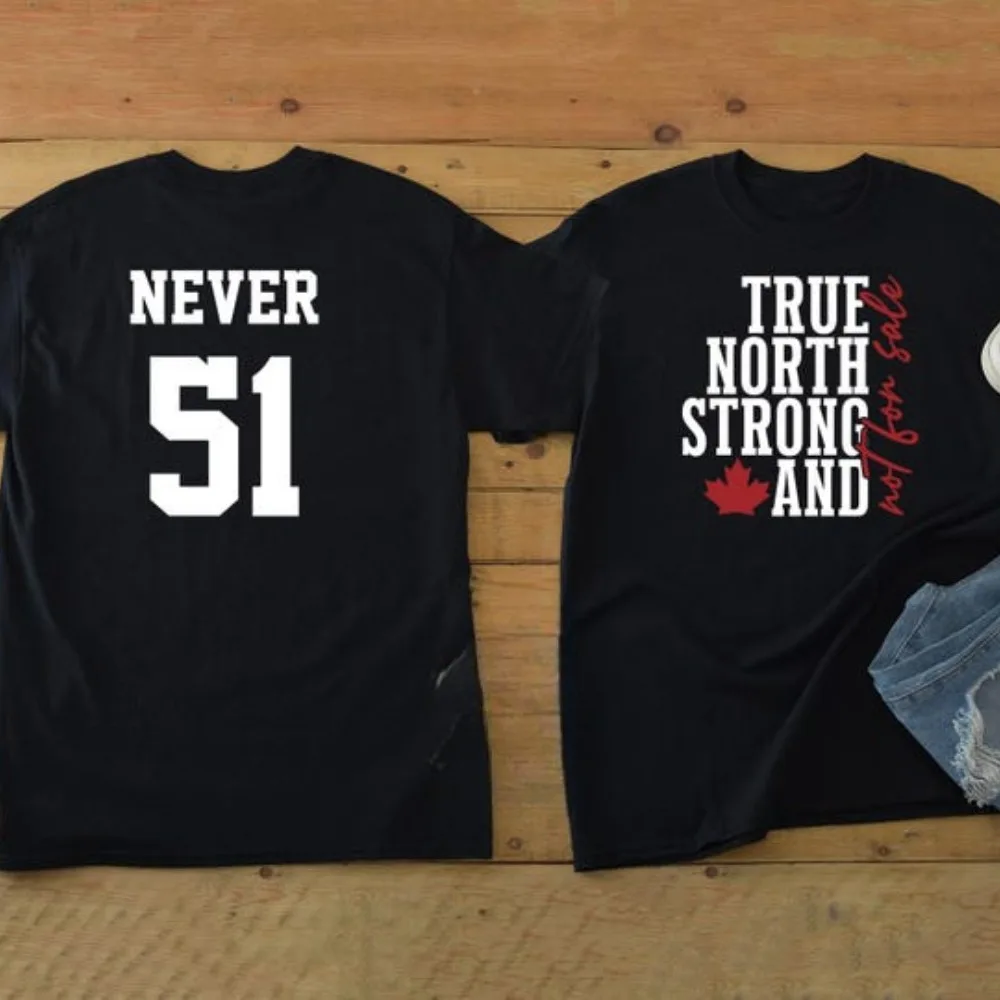 Camiseta True North Strong y no a la venta Never 51 Anti 51st State Canada camiseta True North Strong Canadá no está a la venta Tops