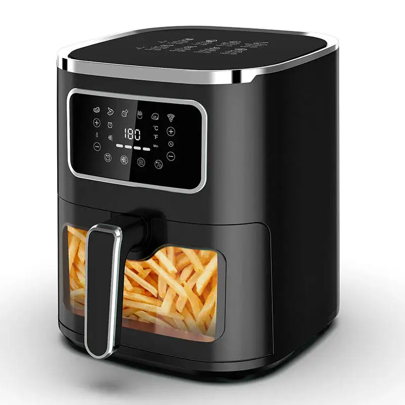 

2026 Multi-functional modelAir Fryer 7L with Window Stainless Steel air Fryer Oven Led Touch Screen for 12 Presets Easy Clean 18