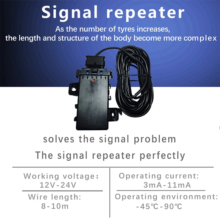 External 8-Wheel Truck Tire Pressure Monioring System - Real-Time TPMS for Heavy-Duty Vehicles