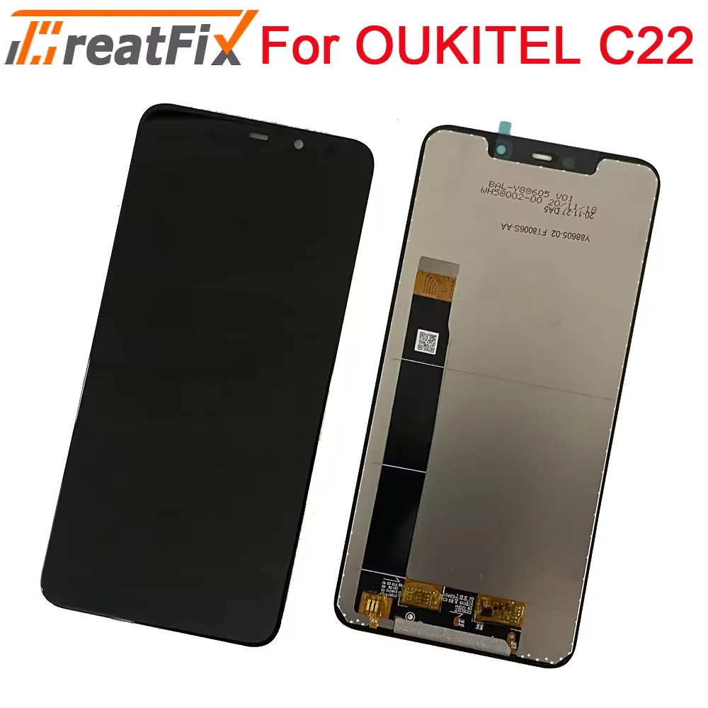 5.86 inch OUKITEL C22 LCD Display+Touch Screen Digitizer Assembly 100% Original New LCD Touch Digitizer For Oukitel C22 Display