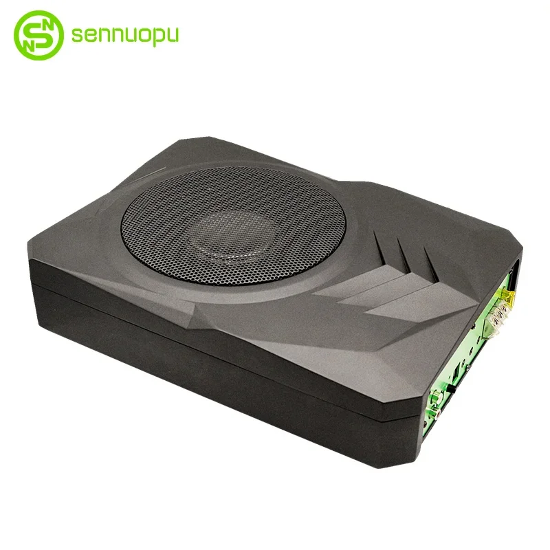 Sennuopu Hotsale Auto Electronics 12V głośnik niskotonowy uniwersalny samochodowy głośnik basowy pod siedzeniem subwoofer Rgb pierścienie głośnikowe głośnik aluminiowy