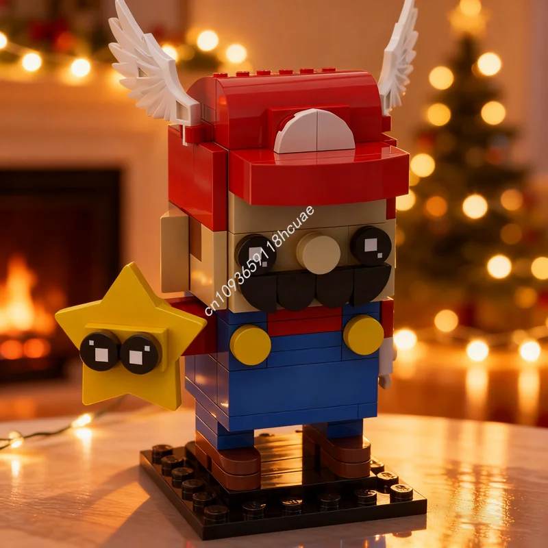 

105pcs MOC Mariosed Version Brickheadzed Model Building Christmas Gifts Blocks Toy Architecture DIY Creative Brick Kids